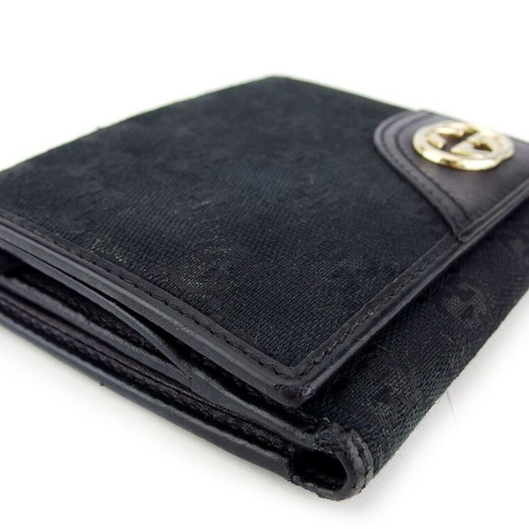 GUCCI W hook purse GG canvas canvas �~ leather Authentic USED - Picture 4 of 8